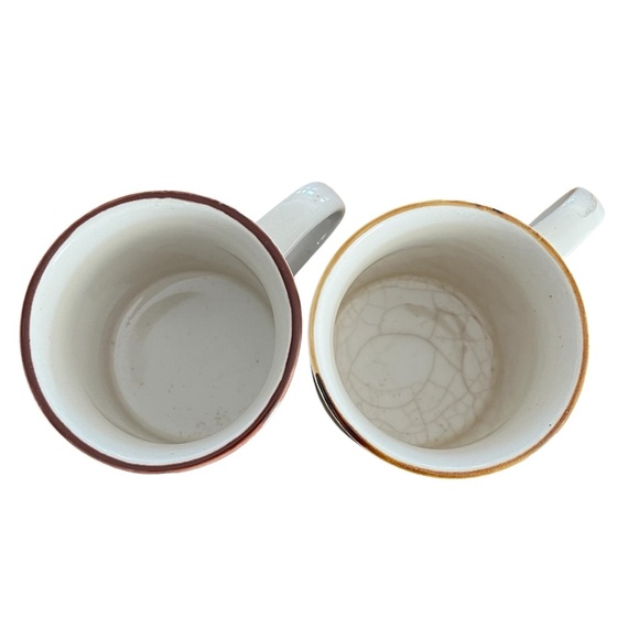 Set of 2 vintage wildflower 8 oz mugs teacups - Picture 5 of 12